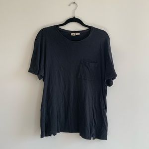 Urban outfitters washed black pocket tee